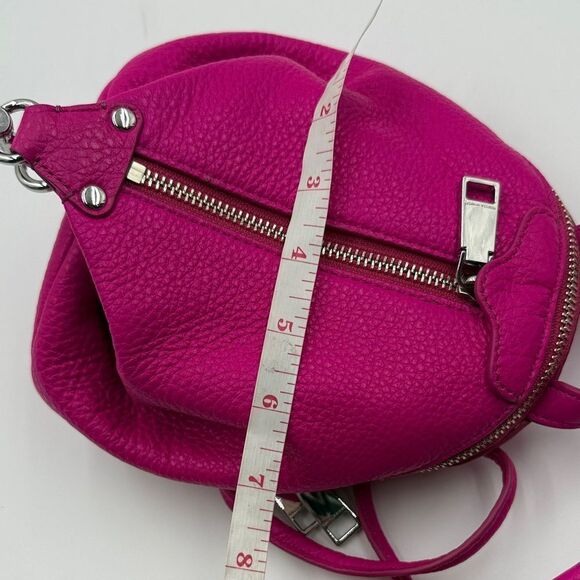 NWT- Rebecca Minkoff- Julian Mini Fuchsia Leather  Crossbody main image 7